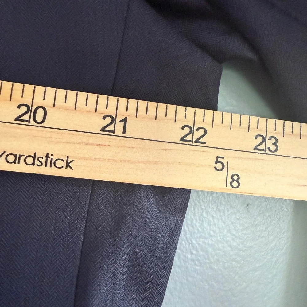 J. Hilburn Guabello Italian Wool Blazer Mens 44XL Navy Quiet Luxury Sport Coat
